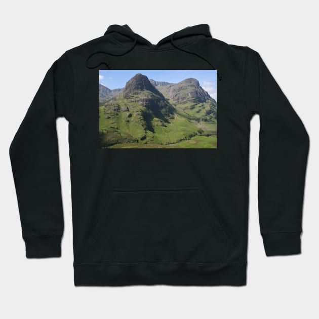 Glencoe in the Highlands of Scotland Hoodie by goldyart